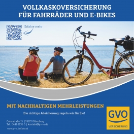 Die Vollkaskoversicherung für Fahrrad/E-Bike der GVO Versicherung hat die ASCORE überzeugt 